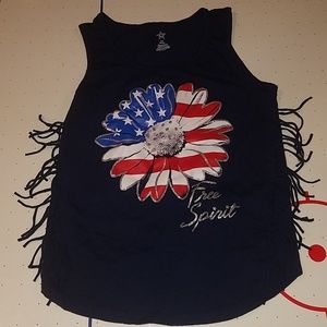 girls free spirit tank top - like new